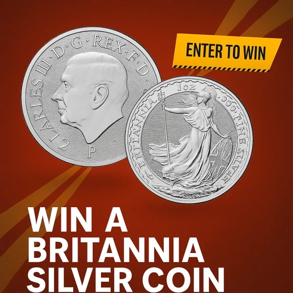 WIN A 2025 UK Britannia 1oz Silver COIN ! promotional image