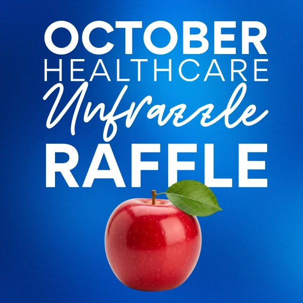 The October Healthcare Unfrazzle Raffle promotional image