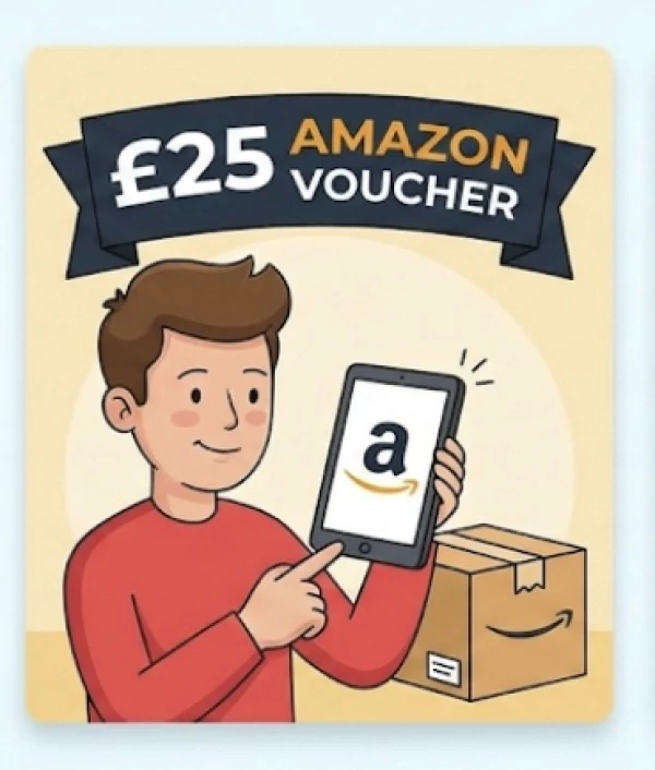 Grab a £25 Amazon Voucher for just 59p! 📦✨ promotional image